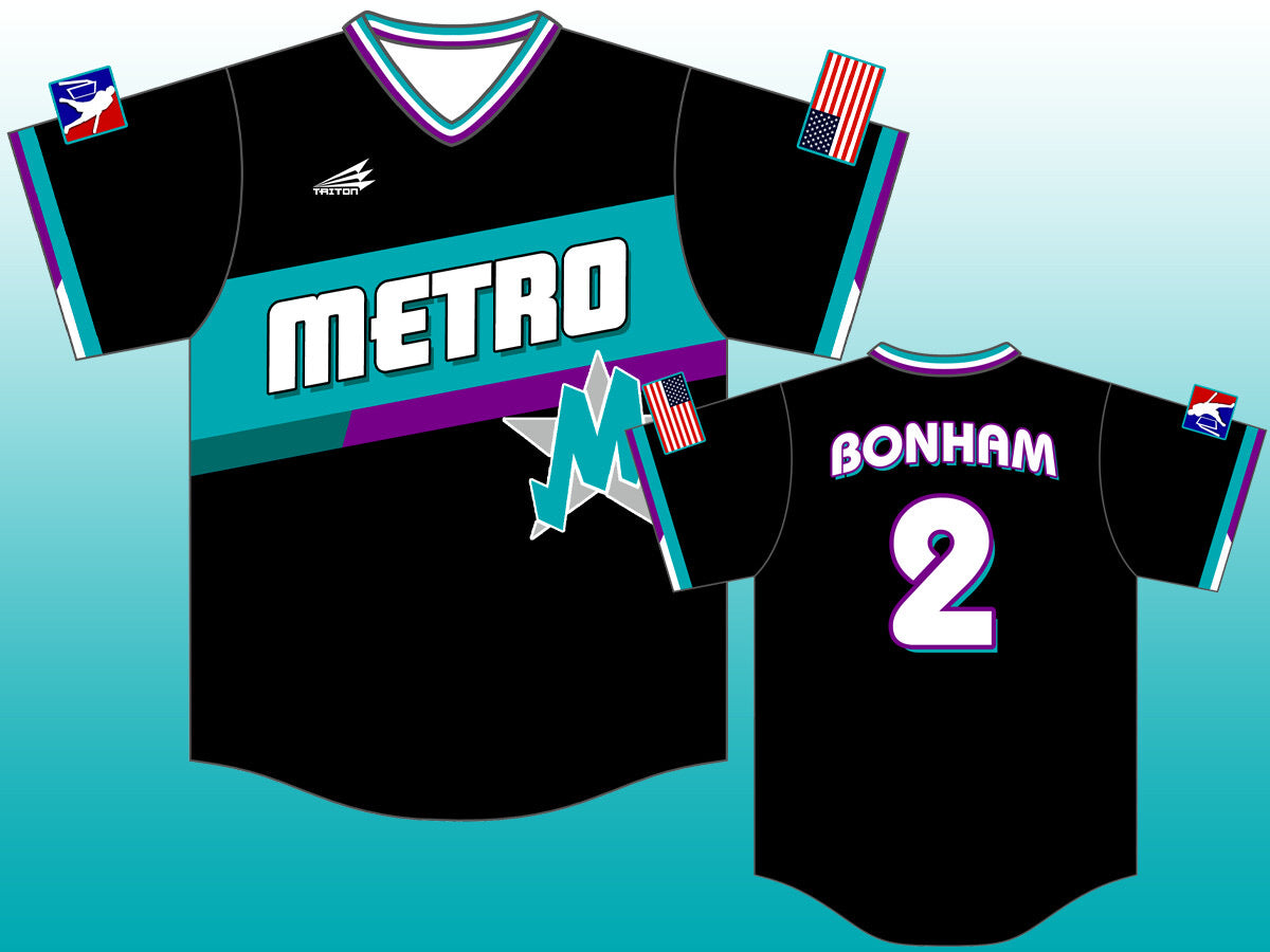 【Mサイズ】#11エリキ ユニフォーム Metro Magic “Dark Moxie” Jersey (FULLY CUSTOM) – MLW Wiffle Ball