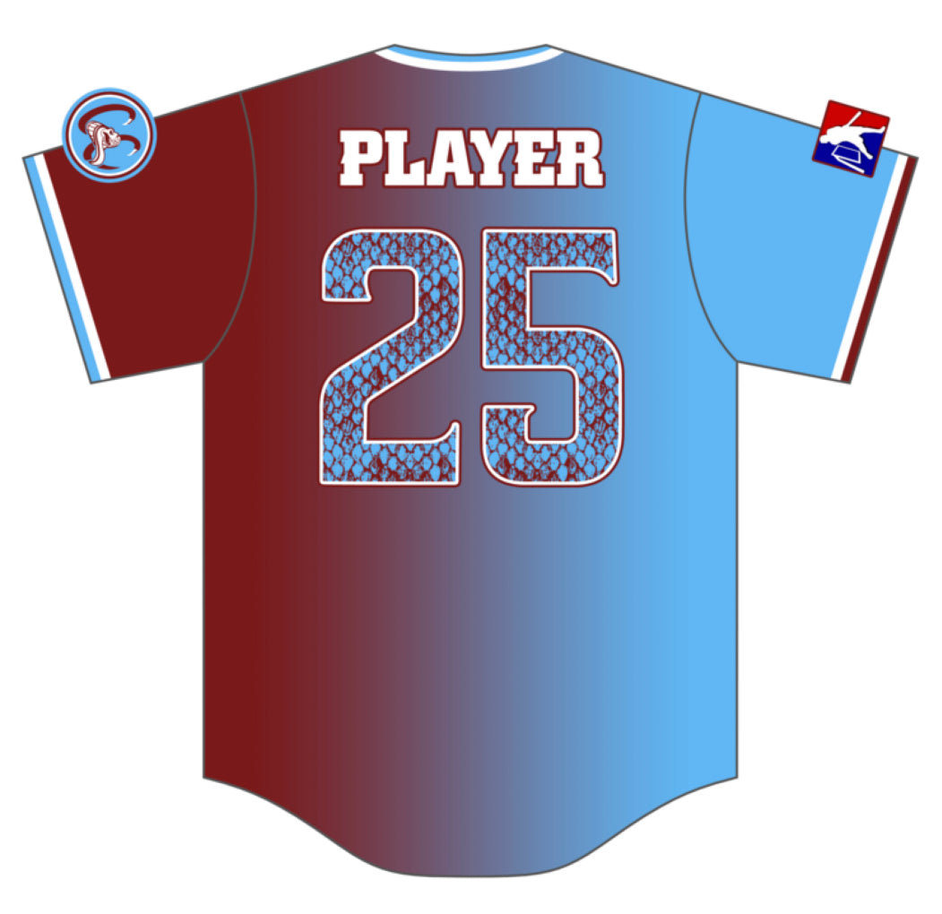 Coastal Cobras “Dark Moxie” Jersey (FULLY CUSTOM) – MLW Wiffle Ball