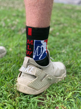 Official MLW Red/Black Stripe Quarter Socks