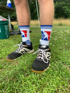 Official MLW Blue/White Havoc Crew Socks