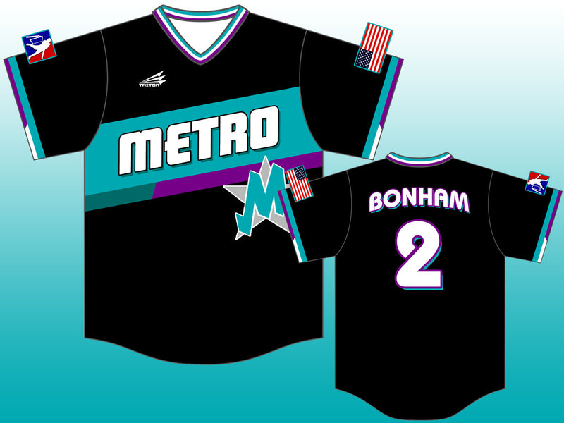 Metro Magic “Dark Moxie” Jersey (FULLY CUSTOM) – MLW Wiffle Ball