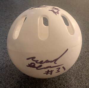 Downtown Diamondbacks “Big 3” Signed Wiffle Ball (Jimmy Knorp, Jonah Heath, Michael Schema)