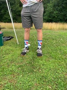 Official MLW Blue/White Havoc Crew Socks