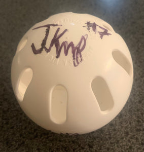 Downtown Diamondbacks “Big 3” Signed Wiffle Ball (Jimmy Knorp, Jonah Heath, Michael Schema)